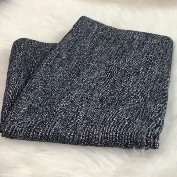 NWT🫐Theory High Rise Mini Skirt in Navy Multi Herring Melange - Picture 12 of 16